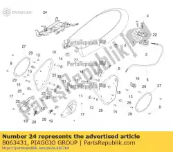 Aquí puede pedir proteccion de Piaggio Group , con el número de pieza B063431: