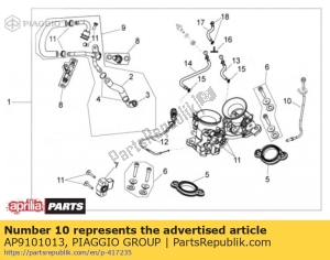 aprilia AP9101013 min.eng.spd adj.cable - Lado inferior