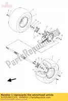 5LP2539011YX, Yamaha, ko?pak tylnego ko?a yamaha yfm yfz 350 450 660 700 2001 2002 2003 2004 2005 2006 2007, Nowy