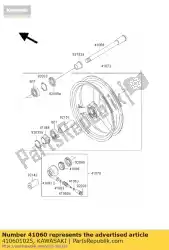 Here you can order the gear,speedometer z250-a3 from Kawasaki, with part number 410601025: