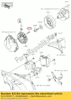 921540477, Kawasaki, perno, casquillo, 6x25 kawasaki zx10r ninja j z  d klz versys a vn voyager custom k classic eversion zx6r r b sx c w cafe style sugomi edition h2r p g tourer f anniversary h2 n special e winter test krt replica final version abs zr800 zx1000 s h m ej800 vulcan w800 zx 10r 6r 10, Nuevo