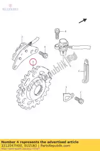 suzuki 3312047H00 rotor, signal ge - La partie au fond