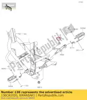 130CA1020, Kawasaki, atornillado, 10x20 común kawasaki  d gpz gtr kdx klx kvf kx zn 125 200 230 250 300 500 600 650 1000 1300 1985 1986 1987 1988 1989 1990 1991 1992 1993 1994 1995 1996 1997 1998 1999 2000 2001 2002 2003 2009 2010 2011 2012 2013 2014 2015 2016 2017 2018 2019 2020 2021, Nuevo