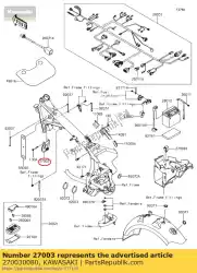 Qui puoi ordinare corno da Kawasaki , con numero parte 270030080: