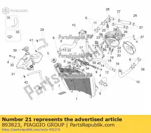 Piaggio Group 893823 sluitring d4,5 - Onderkant