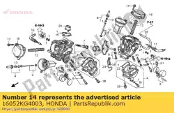 Aqui você pode pedir o mola, bobina de compressão em Honda , com o número da peça 16052KG4003: