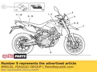 896630, Piaggio Group, décalque avant rh italie aprilia  dorsoduro 750 2010, Nouveau