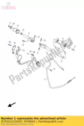 Qui puoi ordinare manubrio (sinistra) da Yamaha , con numero parte 2CR261210000: