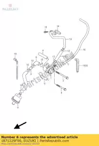 Suzuki 1871229F00 manguera, 2 ° aire cl - Lado inferior