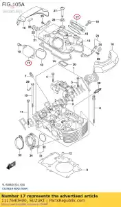 suzuki 1117640H00 czapka, inspekcja - Dół