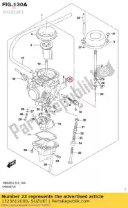 suzuki 1323612C00 filtro - Lado inferior