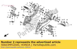 honda 50603MFGD00 comp. pin, giunto a gradino - Il fondo