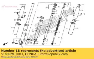 Honda 51490MCT003 afdichtset, fr. vork - Onderkant