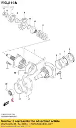 Here you can order the roller bearing from Suzuki, with part number 0926320038: