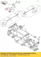 921540850, Kawasaki, bullone, flangiato 8x30 kawasaki kvf650 4x4 kvf750 eps brute force 650 4x4i 750 epsgef epshef gff hff kaf1000 mule prodx diesel prodxt kaf820 profx 3 seater profxt le camo pro fxt 1000 820 , Nuovo