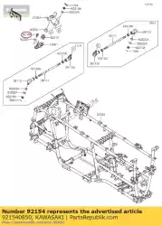 Ici, vous pouvez commander le boulon, à bride, 8x30 auprès de Kawasaki , avec le numéro de pièce 921540850: