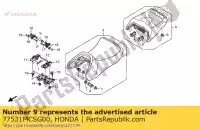 77531MCSG00, Honda, Dr??ek, regulator siedzenia honda st 1300 2002 2003 2004 2006 2007 2008 2009 2010, Nowy