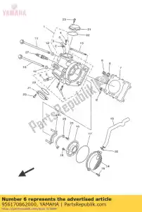 yamaha 956170862000 bolt, stud(2gg) - Bottom side