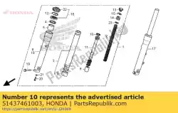 Ici, vous pouvez commander le anneau, piston auprès de Honda , avec le numéro de pièce 51437461003: