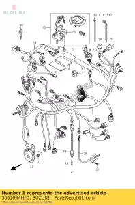 suzuki 3661044HF0 cablaggio, cablaggio - Il fondo