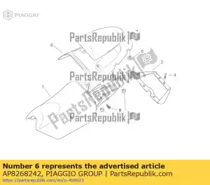 Piaggio Group AP8268242 cobrir. cinza - Lado inferior