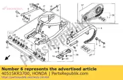 Aquí puede pedir deslizador, caja de cadena de Honda , con el número de pieza 40515KR3700: