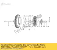 RB000482, Piaggio Group, snelheidsaandrijving aprilia derbi etx lbmetx10 lbmetx20 150 2014 2016 2017 2018 2019, Novo