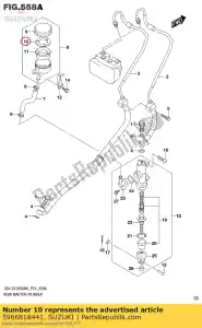 suzuki 5966818441 placa, diafragma - Lado inferior