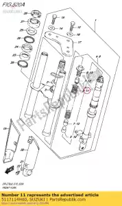 suzuki 5117114H00 primavera - Lado inferior