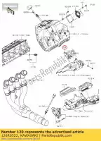 120R0522, Kawasaki, gniazdo ?rubowe, 5x22 zg1400cef kawasaki  h2 zx 1000 2015 2016 2017 2018 2019 2020, Nowy