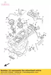 Aqui você pode pedir o tubo, combustível 1 em Yamaha , com o número da peça 2S3139710000: