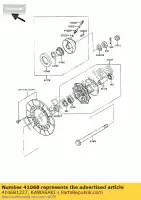 410681227, Kawasaki, Asse, fr kmx125-a1 kawasaki kmx 125 1986 1987 1988, Nuovo