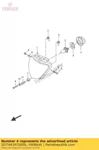 yamaha 5D7H43970000 gniazdo pokrywy - Dół