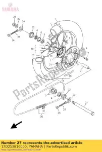 yamaha 17D253810000 asse, ruota - Il fondo