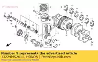 13224MS2611, Honda, bearing a, connecting rod (brown) honda cb cbr 1000 1100 1300 1987 1988 1989 1990 1991 1992 1993 1994 1995 1996 1997 1998 1999 2000 2001 2002 2003 2004 2005 2006 2007 2008 2009 2010, New