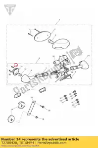 triumph T2700428 screw - Bottom side