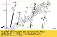 51402KYK911, Honda, cuello, primavera honda crf  f crf110f 110 , Nuevo