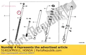 Honda 51402KYK911 cuello, primavera - Lado inferior