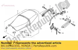 Aqui você pode pedir o nenhuma descrição disponível no momento em Honda , com o número da peça 84110MGC650: