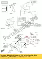39114Y003, Kawasaki, 01 eixo-comp-strg kawasaki  700 2019 2020 2021, Novo