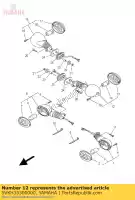 5VKH33300000, Yamaha, rr flasher light assy 1 yamaha xt 660 2004 2005 2006 2007 2008 2009 2010 2011 2014, Nouveau