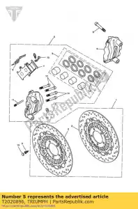 triumph T2020896 remklauw voor rh - Onderkant