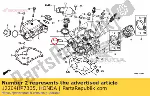 honda 12204HP7305 prowadnica, zawór (o.s.) - Dół