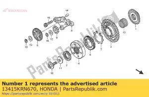 Honda 13415KRN670 engrenagem, movimentação do balanceador (32t - Lado inferior