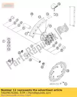 54609070200, KTM, przednia obr?cz 1,6x21 'tak ktm adventure competition duke e egs enduro exc exe lc lc4 mxc rallye rxc sc six sup super sx sxc sxs xc xcf 125 150 200 250 300 350 360 380 400 440 450 500 520 525 540 550 620 625 640 660 1994 1995 1996 1997 1998 1999 2000 2001 2002 2003 2004 2005 2006 2, Nowy