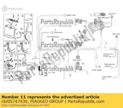 Here you can order the ground-battery lead from Piaggio Group, with part number GU05747930: