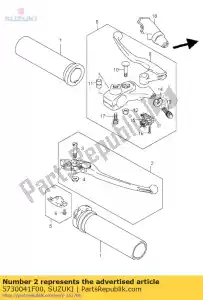 Suzuki 5730041F00 zespó? d?wigni, hamulec - Dół