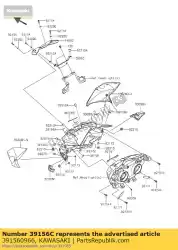 Here you can order the pad from Kawasaki, with part number 391560966: