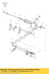 Here you can order the spring gearchange return from Triumph, with part number T1190016: