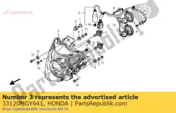 Here you can order the headlight unit comp. From Honda, with part number 33120MGY641: